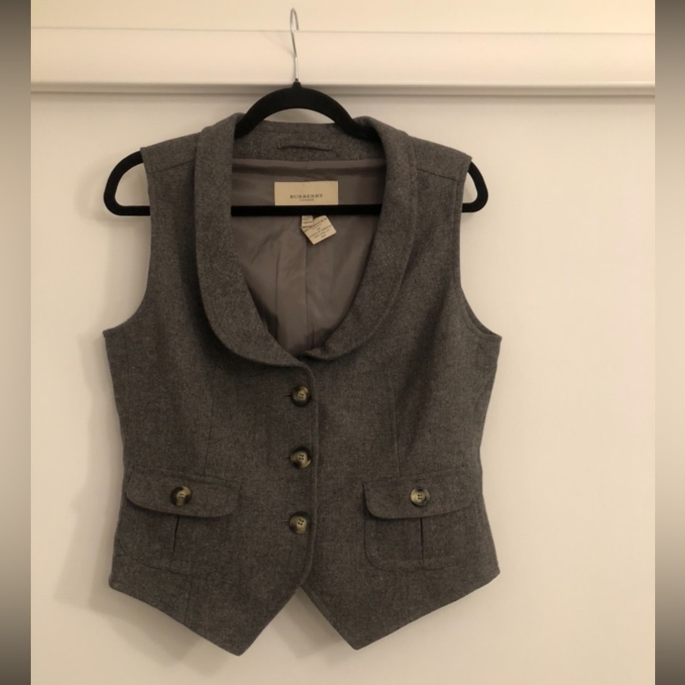 Burberry vest (wool, angora, cashmere)